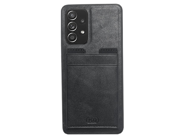 Чехол HDD Luxury Card Slot Case для Samsung Galaxy A72 (черный, кожаный)