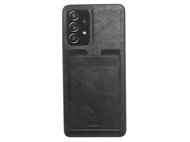 Чехол HDD Luxury Card Slot Case для Samsung Galaxy A52 (черный, кожаный)