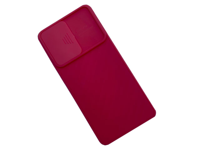 Чехол Yotrix DefenseCam для Samsung Galaxy A52 (красный, гелевый)