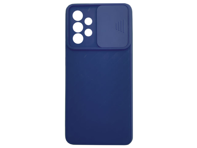 Чехол Yotrix DefenseCam для Samsung Galaxy A52 (темно-синий, гелевый)
