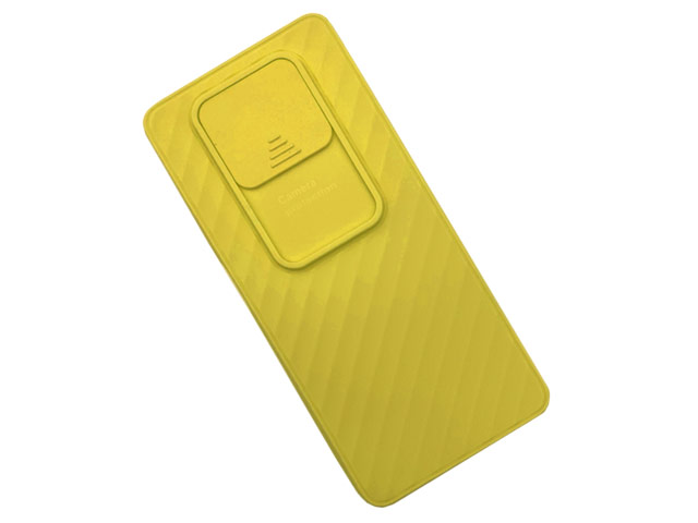 Чехол Yotrix DefenseCam для Xiaomi Poco X3 (желтый, гелевый)