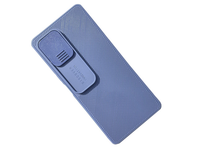 Чехол Yotrix DefenseCam для Xiaomi Redmi Note 10 pro (темно-синий, гелевый)