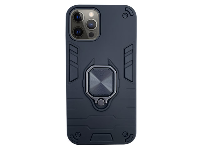 Чехол Yotrix Defender Ring для Apple iPhone 12/12 pro (черный, пластиковый)