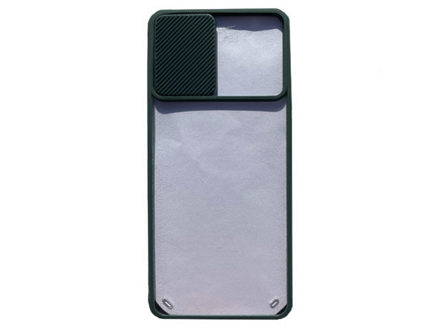 Чехол Yotrix ShieldCam для Xiaomi Redmi Note 10 (темно-зеленый, гелевый)
