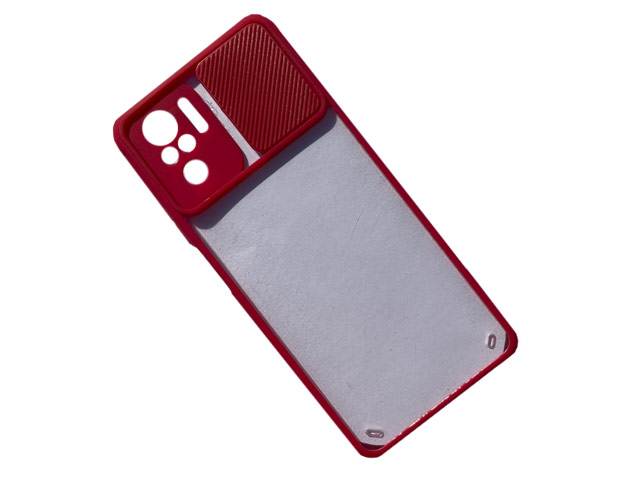 Чехол Yotrix ShieldCam для Xiaomi Redmi Note 10 (красный, гелевый)