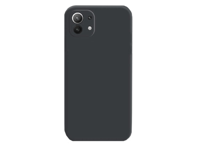 Чехол Yotrix LiquidSilicone Pro для Xiaomi Mi 11 lite (темно-серый, гелевый)