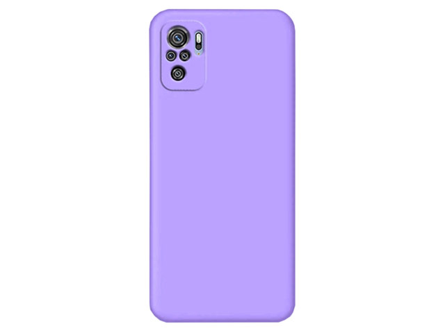 Чехол Yotrix LiquidSilicone Pro для Xiaomi Redmi Note 10/10S (сиреневый, гелевый)