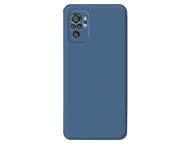 Чехол Yotrix LiquidSilicone Pro для Xiaomi Redmi Note 10/10S (темно-синий, гелевый)
