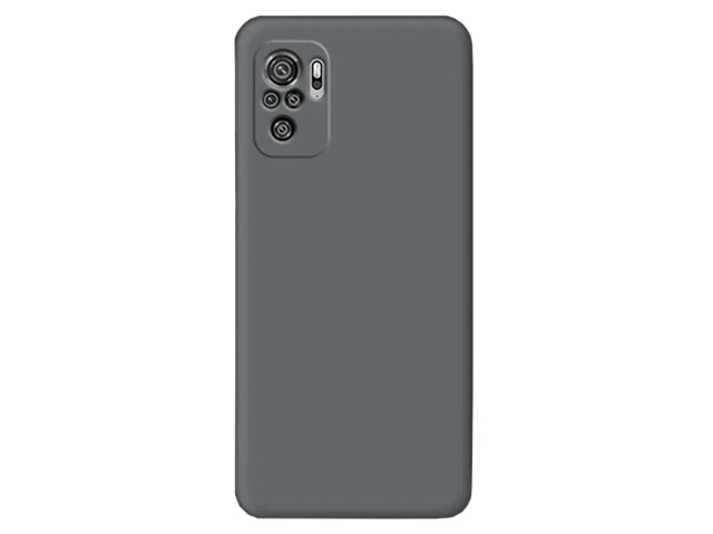 Чехол Yotrix LiquidSilicone Pro для Xiaomi Redmi Note 10/10S (темно-серый, гелевый)