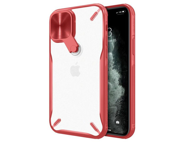 Чехол Nillkin Cyclops case для Apple iPhone 12 pro max (красный, композитный)