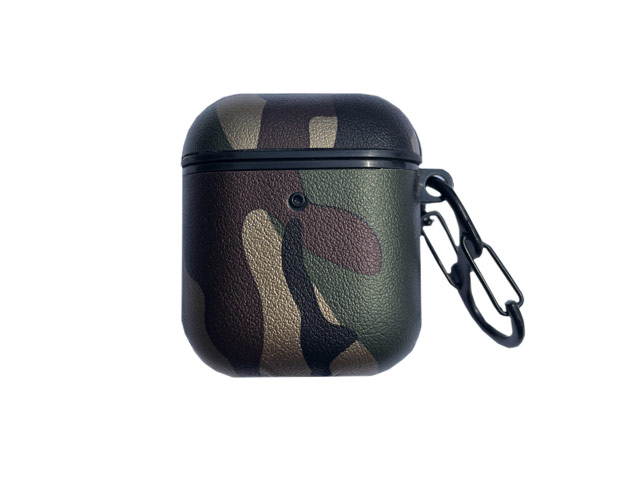 Чехол Synapse Defense Camo для Apple AirPods 1/2 (золотистый/зеленый, пластиковый)