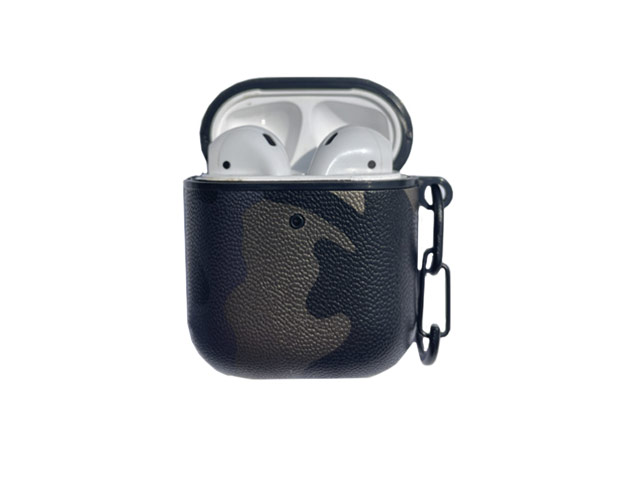 Чехол Synapse Defense Camo для Apple AirPods 1/2 (золотистый/синий, пластиковый)