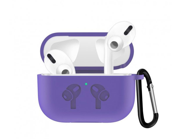 Чехол Synapse Buckle2 Case для Apple AirPods pro (фиолетовый, силиконовый)