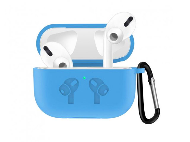 Чехол Synapse Buckle2 Case для Apple AirPods pro (голубой, силиконовый)