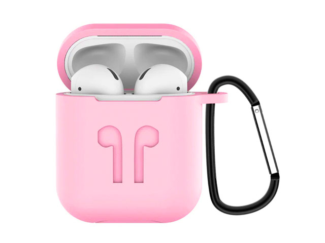 Чехол Synapse Buckle2 Case для Apple AirPods 1/2 (розовый, силиконовый)