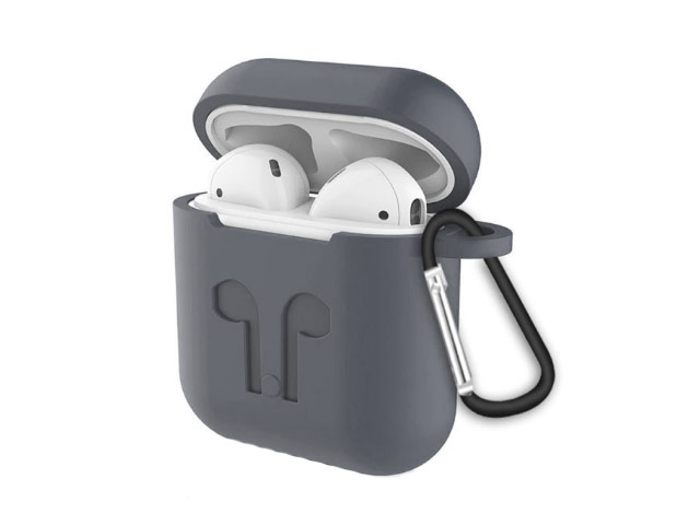 Чехол Synapse Buckle2 Case для Apple AirPods 1/2 (серый, силиконовый)