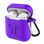 Чехол Synapse Buckle2 Case для Apple AirPods 1/2 (фиолетовый, силиконовый)