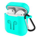 Чехол Synapse Buckle2 Case для Apple AirPods 1/2 (бирюзовый, силиконовый)