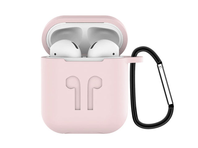 Чехол Synapse Buckle2 Case для Apple AirPods 1/2 (пудра, силиконовый)