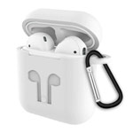 Чехол Synapse Buckle2 Case для Apple AirPods 1/2 (белый, силиконовый)