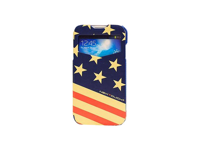 Чехол Nextouch MyFlag case для Samsung Galaxy S4 i9500 (USA, кожанный)