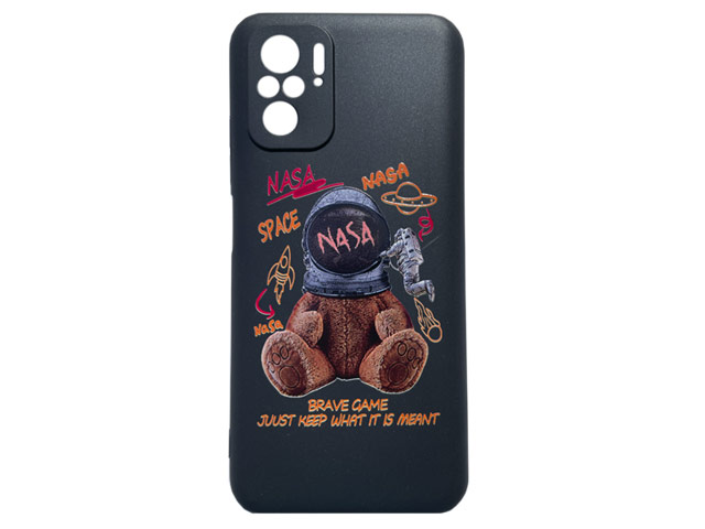 Чехол Yotrix ArtCase для Xiaomi Redmi Note 10/10S (NASA Five, гелевый)