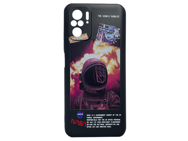 Чехол Yotrix ArtCase для Xiaomi Redmi Note 10/10S (NASA Four, гелевый)