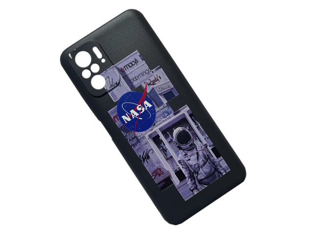 Чехол Yotrix ArtCase для Xiaomi Redmi Note 10/10S (NASA One, гелевый)