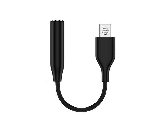 Адаптер Synapse Type-C to Headphone Jack универсальный (USB Type C, miniJack 3.5 мм, черный)