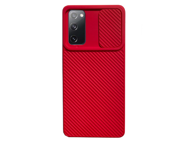Чехол Yotrix DefenseCam 2 для Samsung Galaxy S20 FE (красный, гелевый)