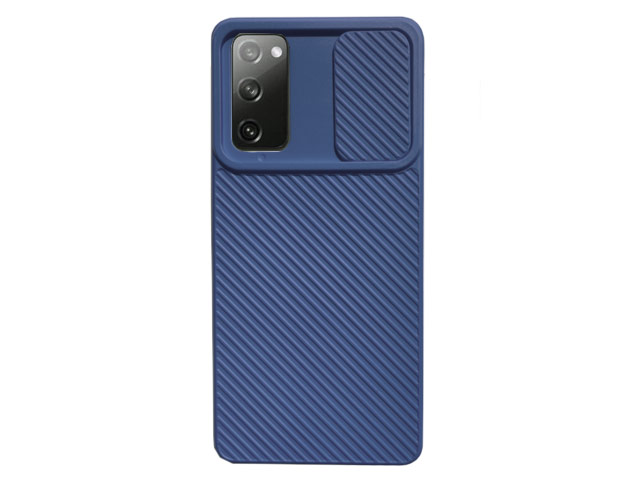 Чехол Yotrix DefenseCam 2 для Samsung Galaxy S20 FE (темно-синий, гелевый)