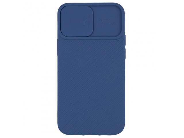 Чехол Yotrix DefenseCam 2 для Apple iPhone 12/12 pro (темно-синий, гелевый)