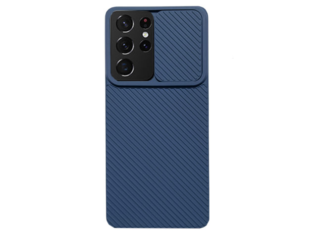 Чехол Yotrix DefenseCam 2 для Samsung Galaxy S21 ultra (темно-синий, гелевый)