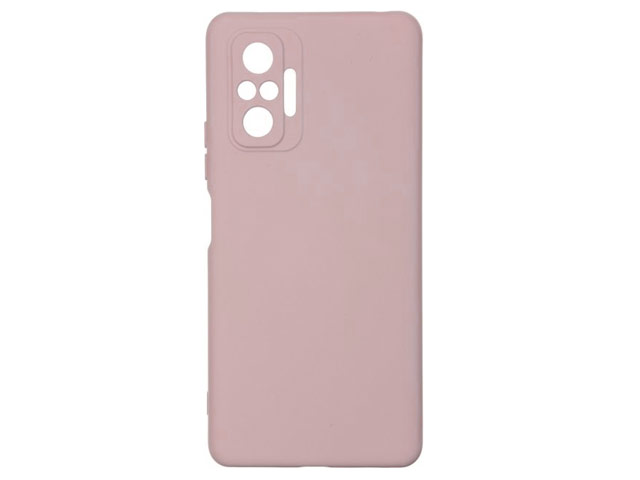 Чехол Yotrix LiquidSilicone Pro для Xiaomi Redmi Note 10 pro (розовый, гелевый)