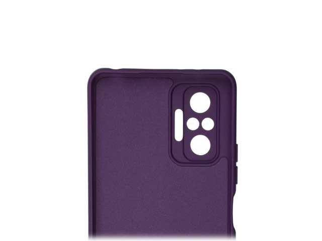Чехол Yotrix LiquidSilicone Pro для Xiaomi Redmi Note 10 pro (фиолетовый, гелевый)