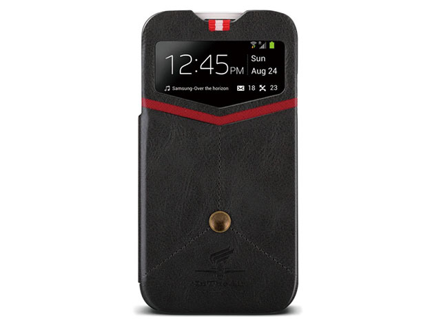 Чехол Nextouch InTheAir Sharp case для Samsung Galaxy S4 i9500 (черный, кожанный)