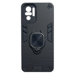 Чехол Yotrix Defender Ring для Xiaomi Redmi Note 10 pro (черный, пластиковый)