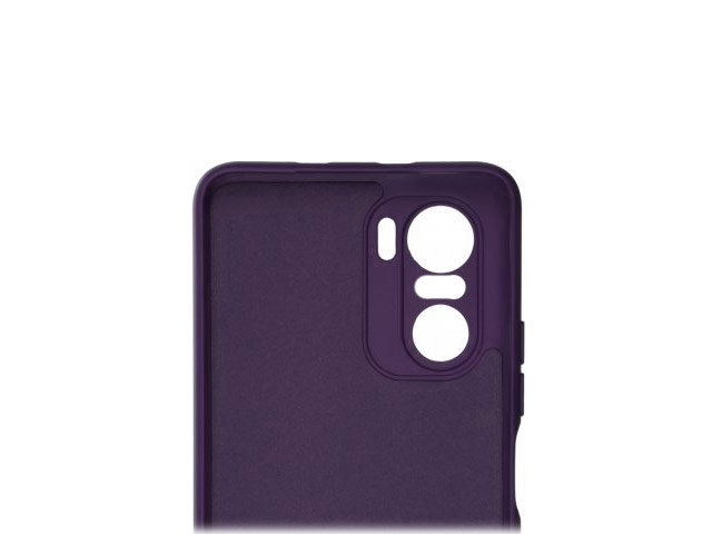 Чехол Yotrix LiquidSilicone Pro для Xiaomi Poco F3 (фиолетовый, гелевый)