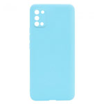 Чехол Yotrix LiquidSilicone Pro для Samsung Galaxy A03s (голубой, гелевый)