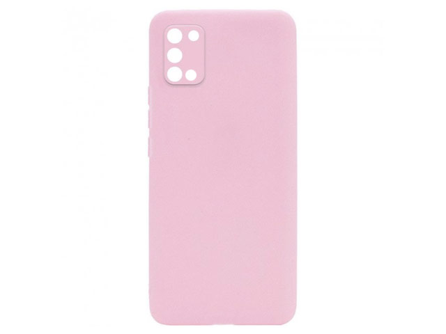 Чехол Yotrix LiquidSilicone Pro для Samsung Galaxy A03s (розовый, гелевый)