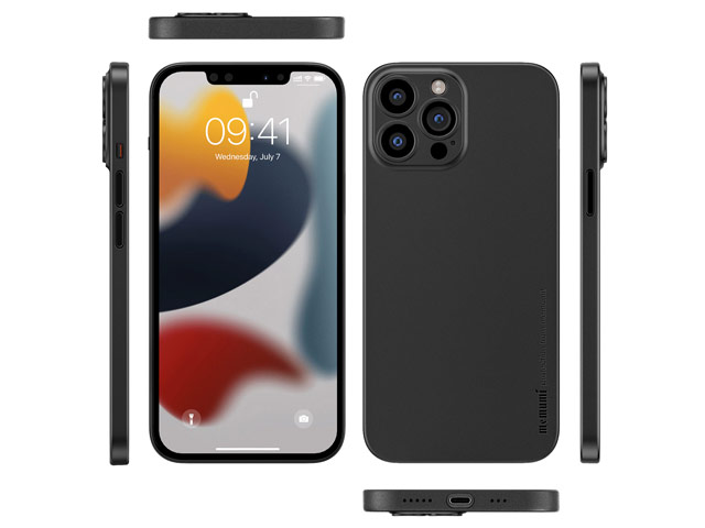 Чехол memumi Slim case для Apple iPhone 13 pro (черный, пластиковый)