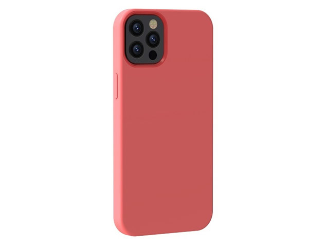 Чехол Devia Nature case для Apple iPhone 13 pro max (красный, силиконовый)