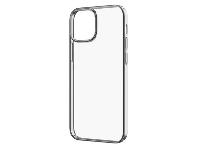 Чехол Devia Glimmer case для Apple iPhone 13 pro max (серебристый, пластиковый)