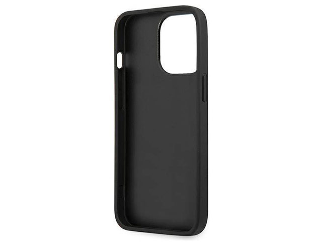 Чехол Karl Lagerfeld Saffiano Karl & Choupette для Apple iPhone 13 pro max (черный, кожаный)