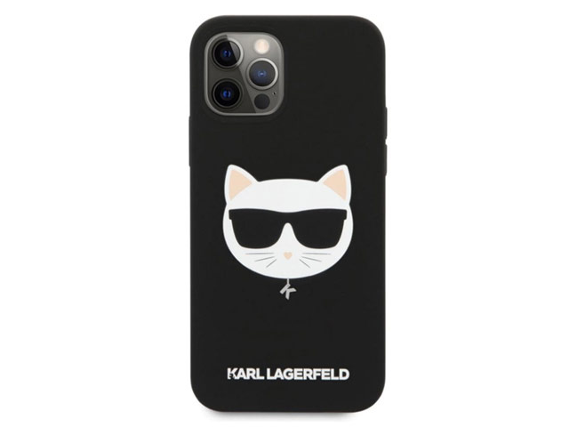 Чехол Karl Lagerfeld K/Choupette case для Apple iPhone 13 pro max (черный, силиконовый)