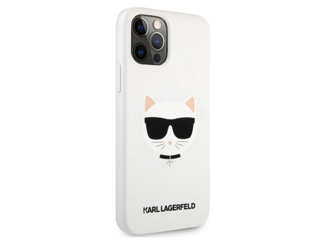 Чехол Karl Lagerfeld K/Choupette case для Apple iPhone 13 pro (белый, силиконовый)