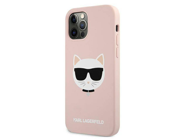 Чехол Karl Lagerfeld K/Choupette case для Apple iPhone 13 pro (розовый, силиконовый)