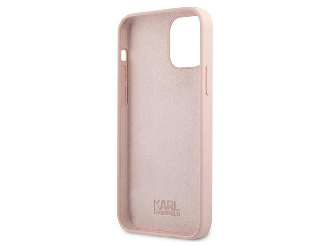 Чехол Karl Lagerfeld K/Choupette case для Apple iPhone 13 pro (розовый, силиконовый)