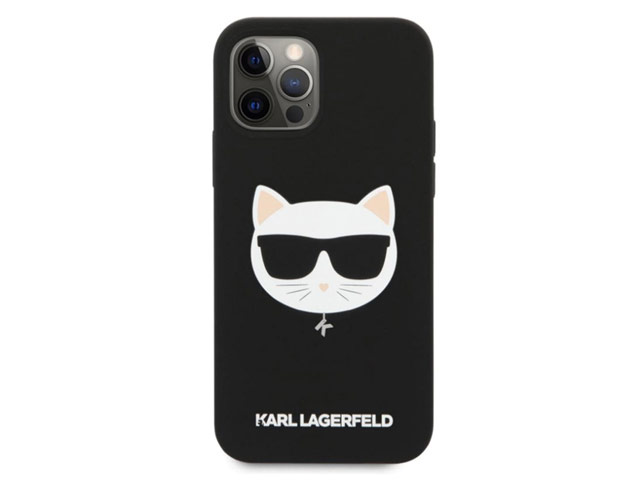 Чехол Karl Lagerfeld K/Choupette case для Apple iPhone 13 pro (черный, силиконовый)