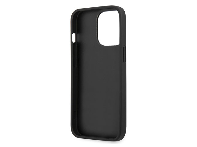 Чехол Karl Lagerfeld Leather Karl's Head для Apple iPhone 13 pro (черный, кожаный)